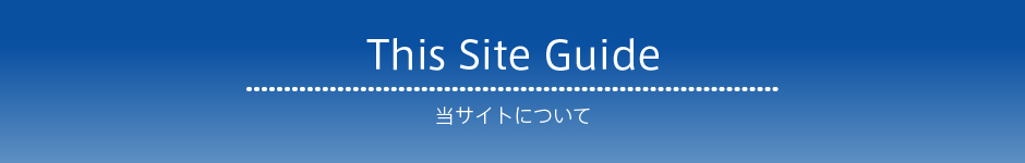 This Site Guide プライバシーポリシー/当サイトについて